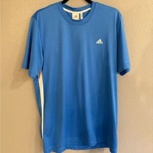 Adidas Men's Short Sleeve Blue Tee